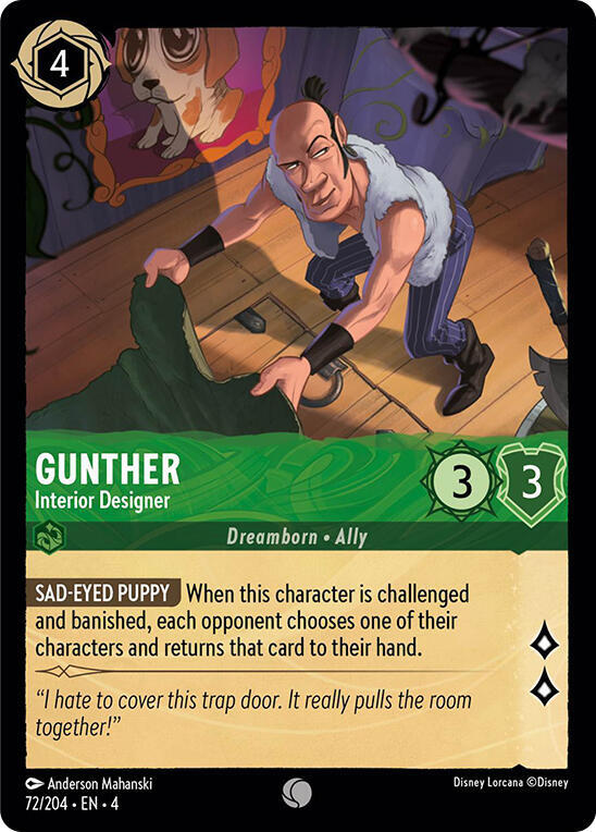 Gunther - Interior Designer 72/204 card from Ursula's Return
