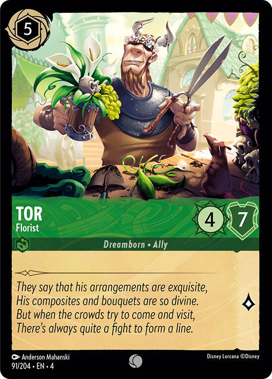 Tor - Florist 91/204 card from Ursula's Return