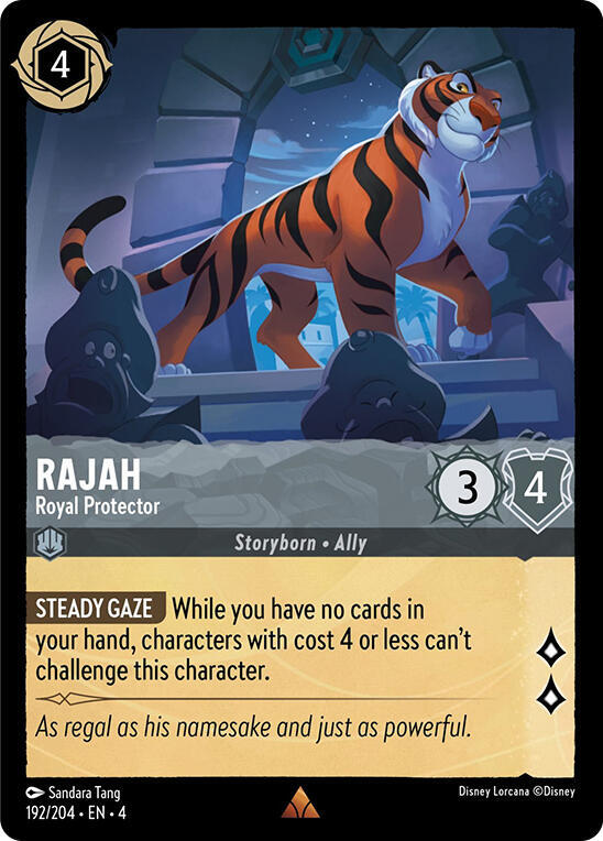 Rajah - Royal Protector 192/204 card from Ursula's Return