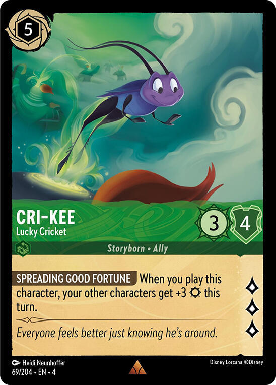 Cri-Kee - Lucky Cricket 69/204 card from Ursula's Return