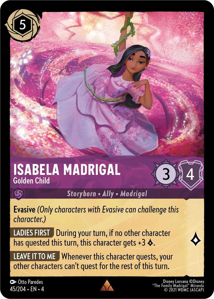 Isabela Madrigal - Golden Child 45/204 card from Ursula's Return