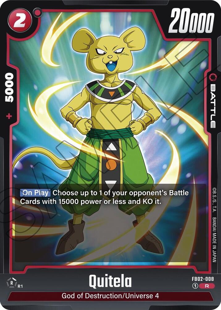 Quitela FB02-008 card from Blazing Aura