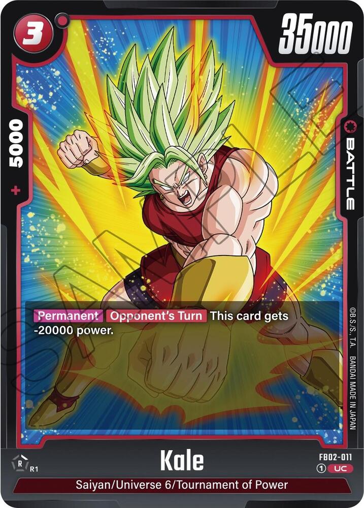 Kale FB02-011 card from Blazing Aura