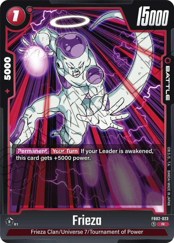 Frieza FB02-023 card from Blazing Aura