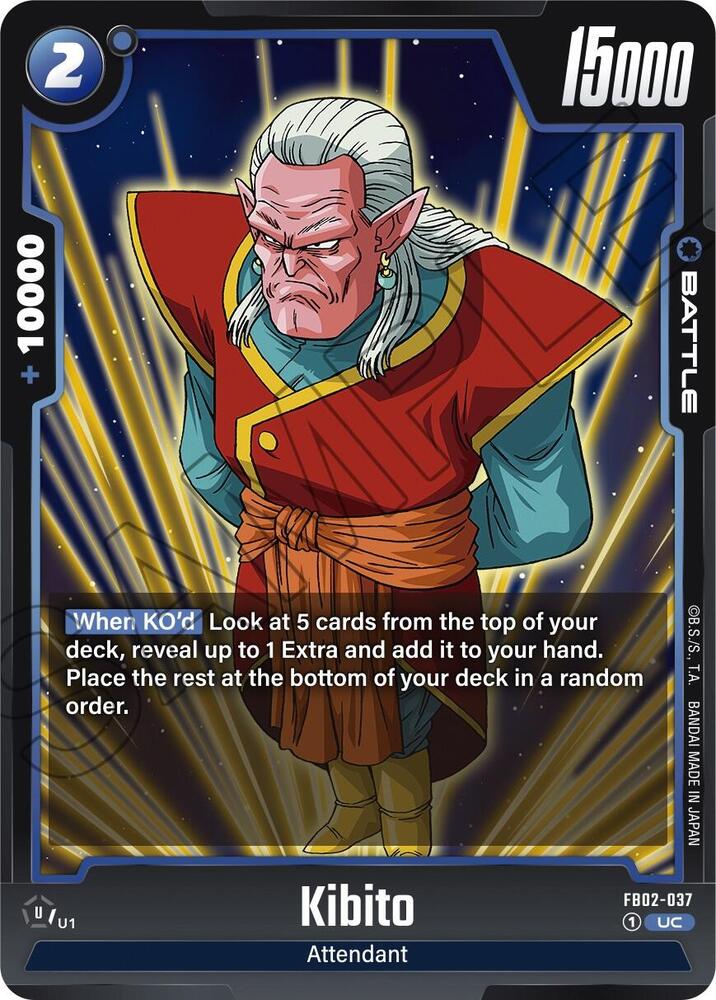 Kibito FB02-037 card from Blazing Aura
