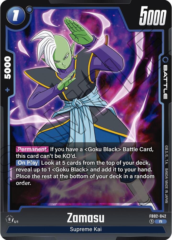Zamasu FB02-042 card from Blazing Aura