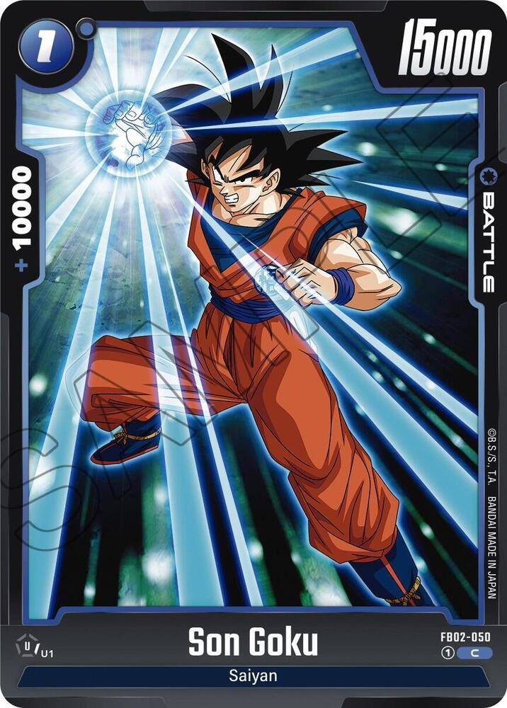 Son Goku FB02-050 card from Blazing Aura