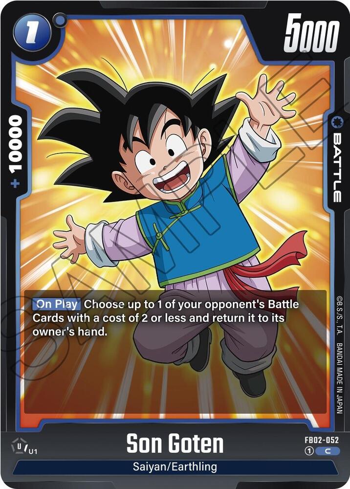 Son Goten FB02-052 card from Blazing Aura