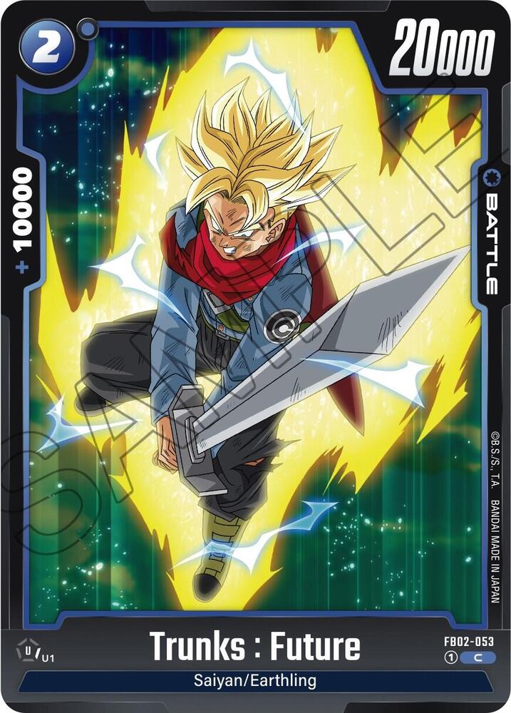 Trunks : Future FB02-053 card from Blazing Aura