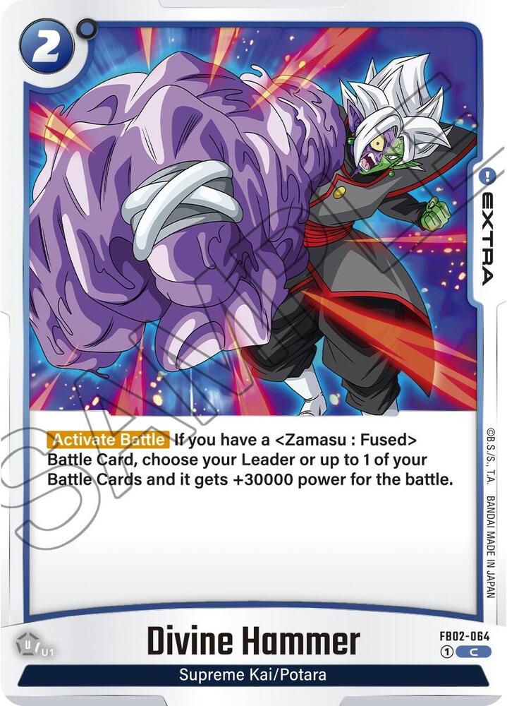 Divine Hammer FB02-064 card from Blazing Aura