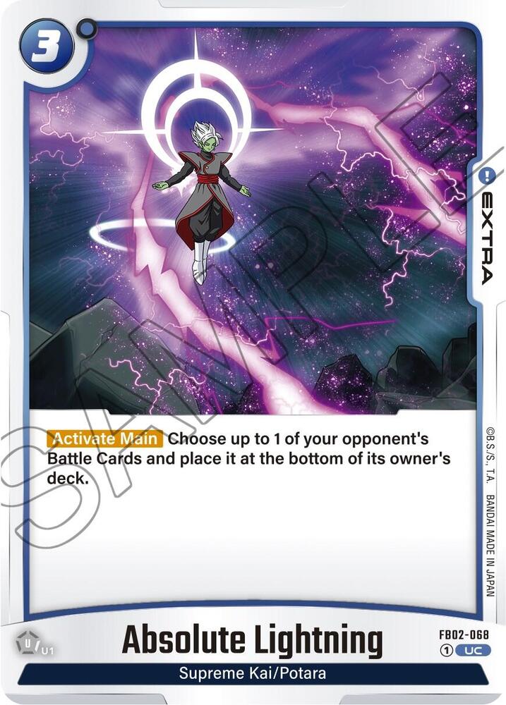 Absolute Lightning FB02-068 card from Blazing Aura