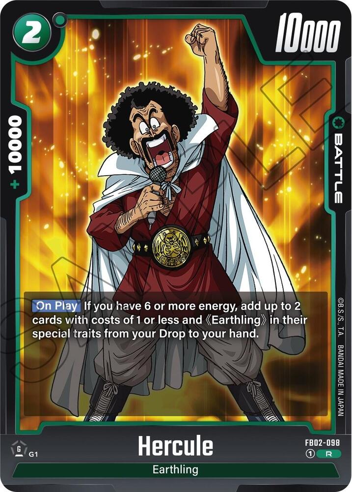 Hercule FB02-098 card from Blazing Aura