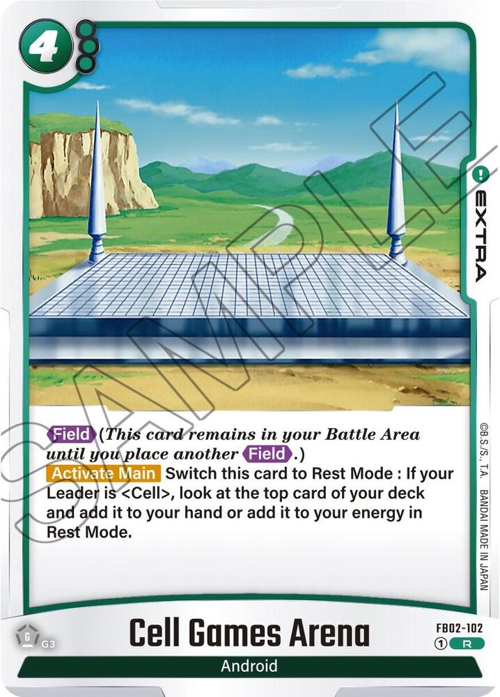 Cell Games Arena FB02-102 card from Blazing Aura