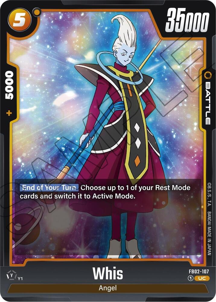 Whis FB02-107 card from Blazing Aura