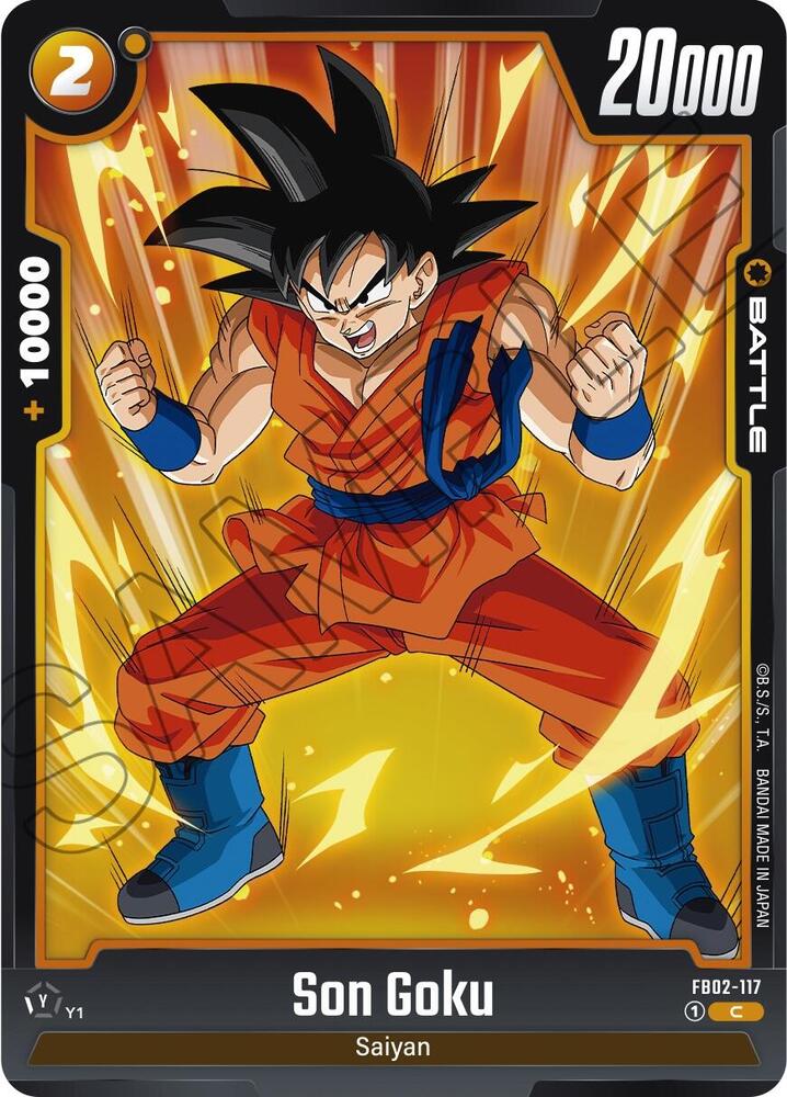Son Goku FB02-117 card from Blazing Aura