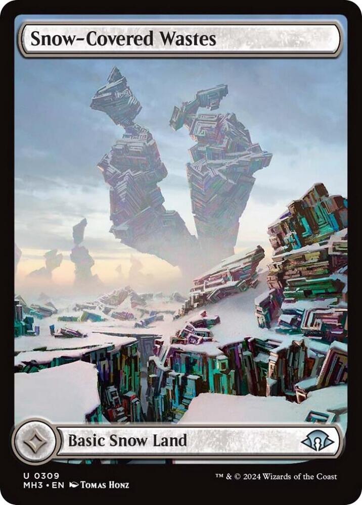 Snow-Covered Wastes 309 card from Modern Horizons 3