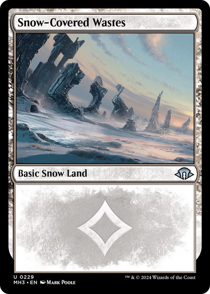 Snow-Covered Wastes 229 card from Modern Horizons 3