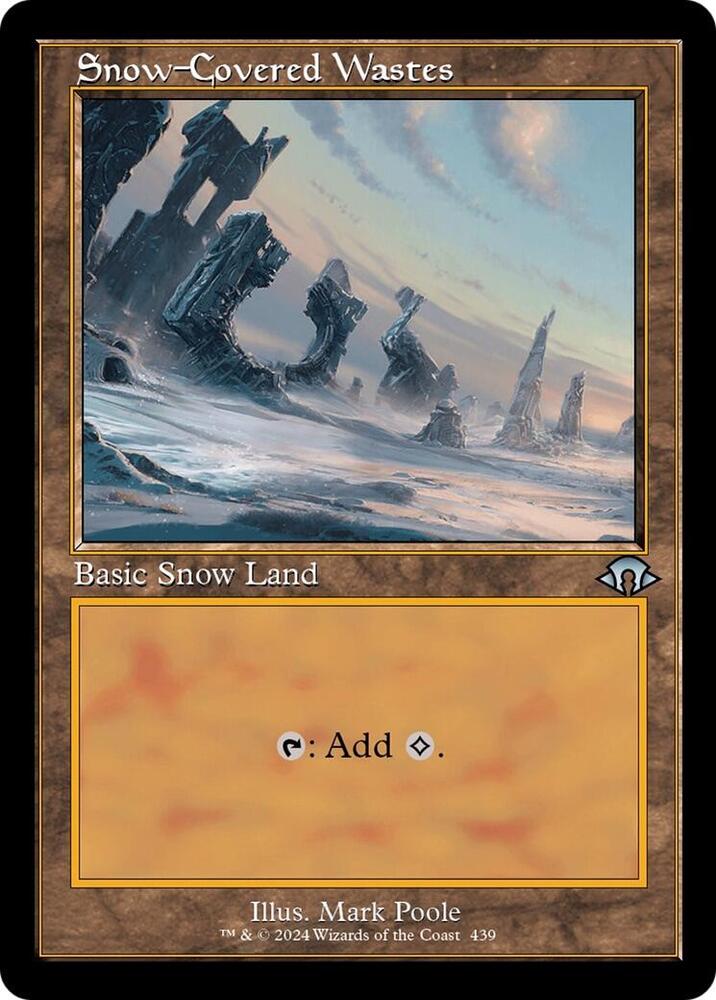 Snow-Covered Wastes (Retro Frame) 439 card from Modern Horizons 3