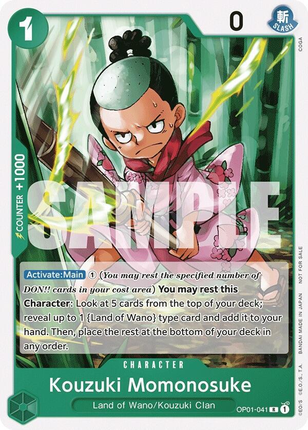 Kouzuki Momonosuke (Tournament Pack Vol. 7) OP01-041 card from One Piece Promotion Cards