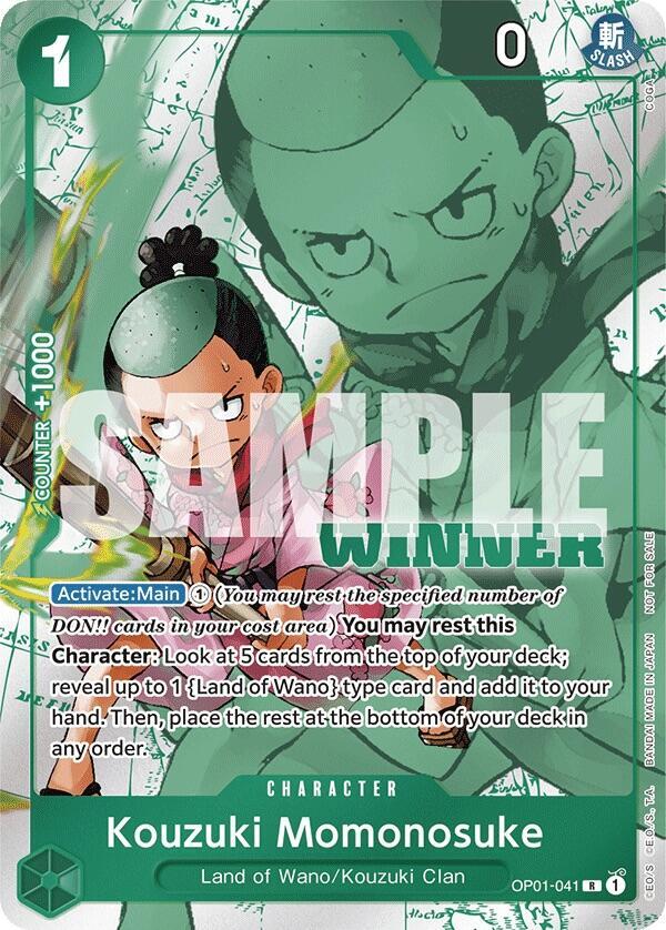 Kouzuki Momonosuke (Winner Pack Vol. 7) OP01-041 card from One Piece Promotion Cards