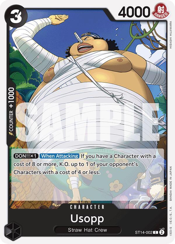Usopp ST14-002 card from Starter Deck 14: 3D2Y