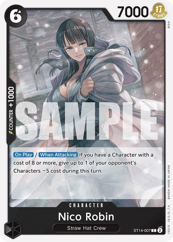 Nico Robin ST14-007 card from Starter Deck 14: 3D2Y