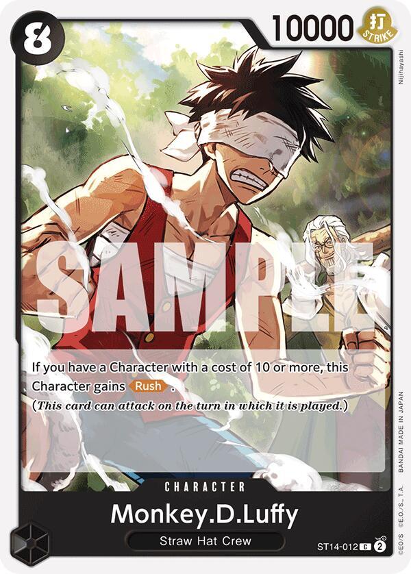 Monkey.D.Luffy ST14-012 card from Starter Deck 14: 3D2Y