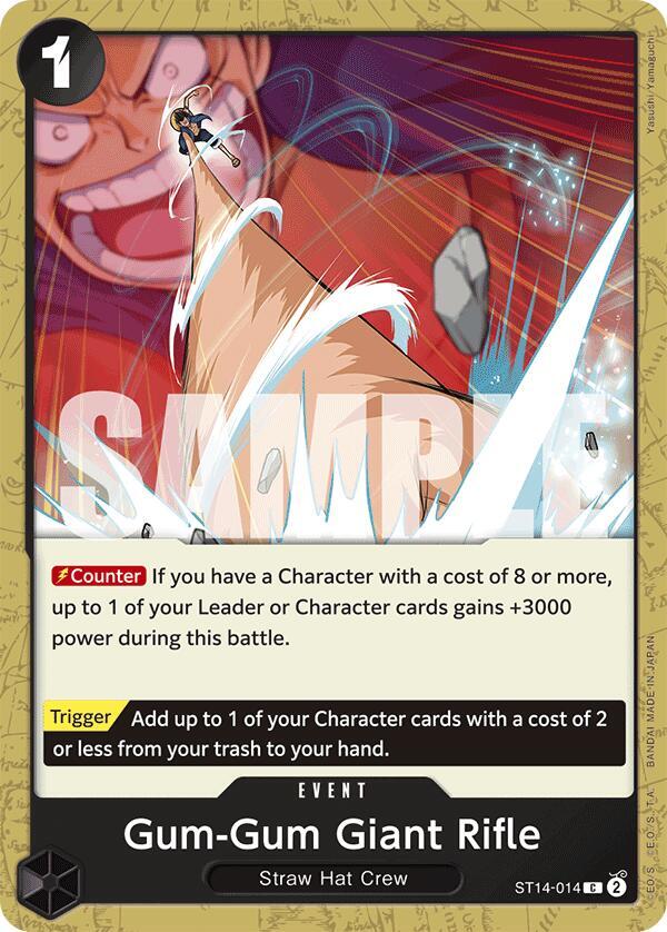 Gum-Gum Giant Rifle ST14-014 card from Starter Deck 14: 3D2Y