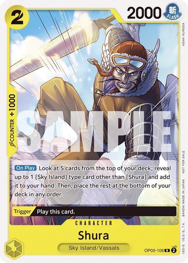 Shura (Tournament Pack Vol. 7) OP05-106 card from One Piece Promotion Cards