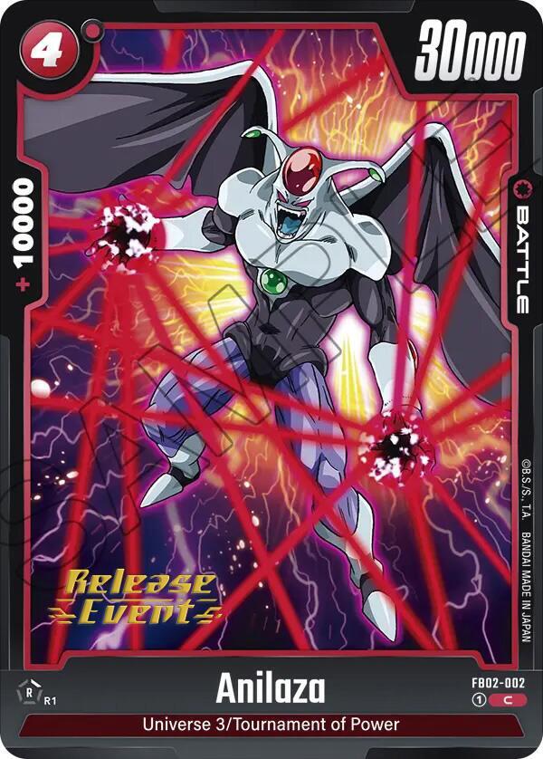 Anilaza FB02-002 card from Blazing Aura Release Event Cards