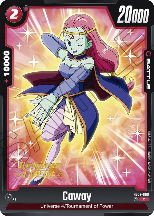 Caway FB02-009 card from Blazing Aura Release Event Cards