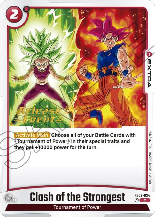 Clash of the Strongest FB02-034 card from Blazing Aura Release Event Cards