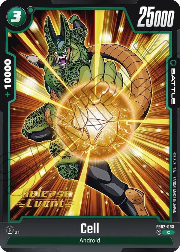 Cell FB02-083 card from Blazing Aura Release Event Cards
