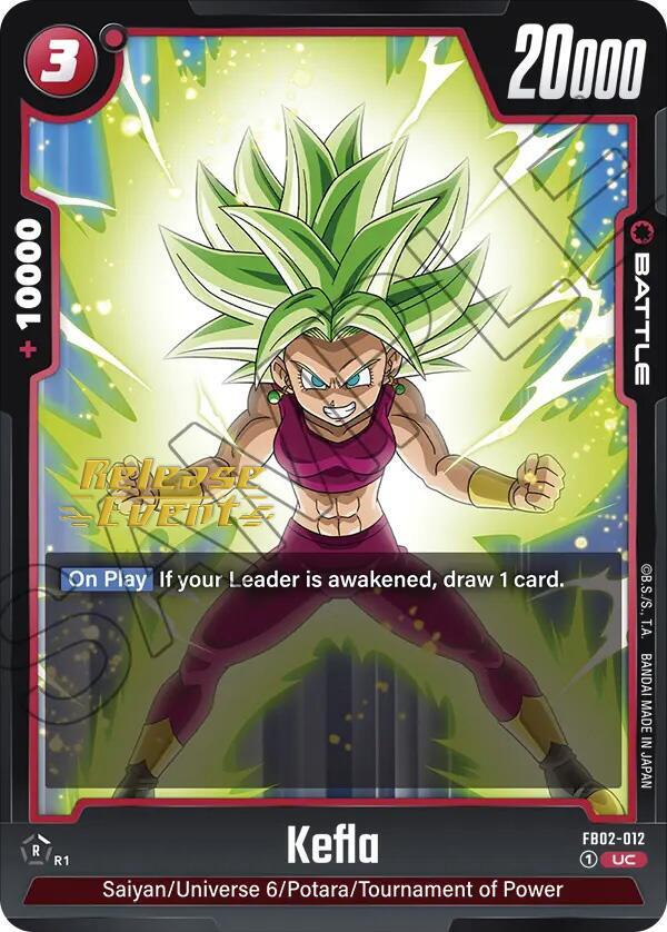 Kefla FB02-012 card from Blazing Aura Release Event Cards