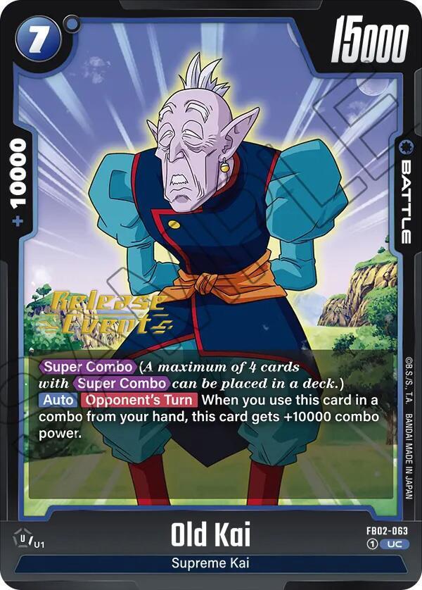 Old Kai FB02-063 card from Blazing Aura Release Event Cards