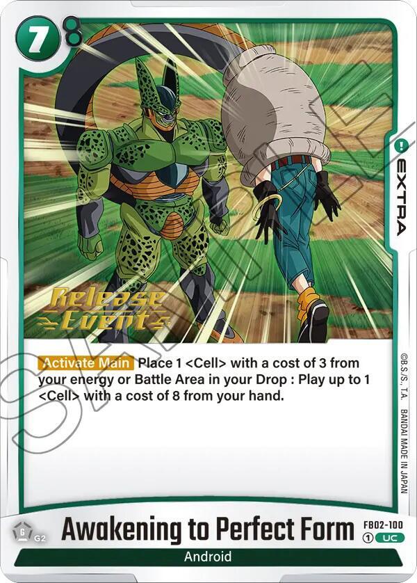 Awakening to Perfect Form FB02-100 card from Blazing Aura Release Event Cards