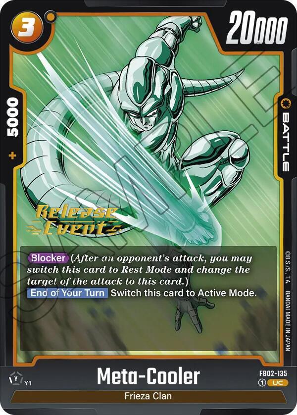 Meta-Cooler FB02-135 card from Blazing Aura Release Event Cards