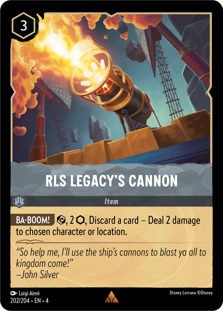 RLS Legacy's Cannon 202/204 card from Ursula's Return