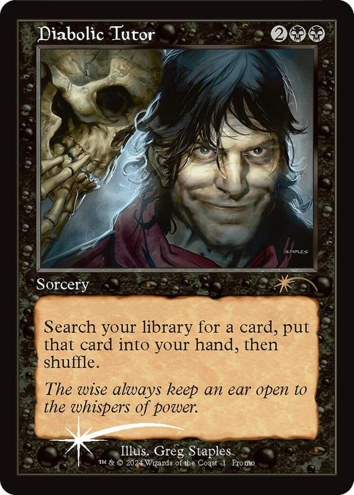 Diabolic Tutor 1 card from WPN & Gateway Promos
