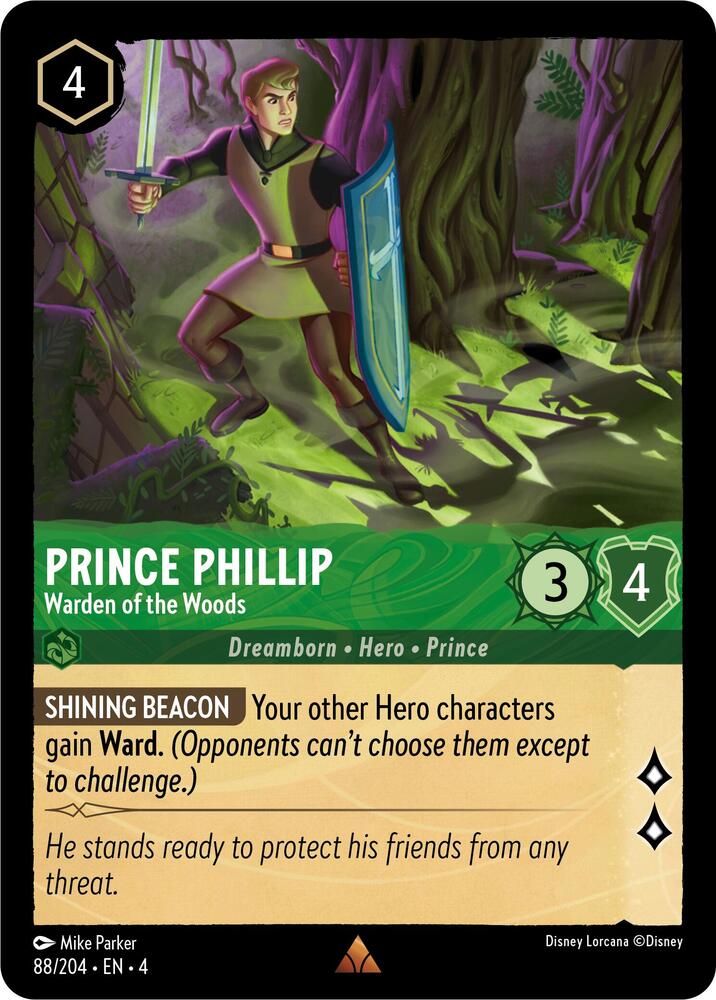 Prince Phillip - Warden of the Woods 88/204 card from Ursula's Return