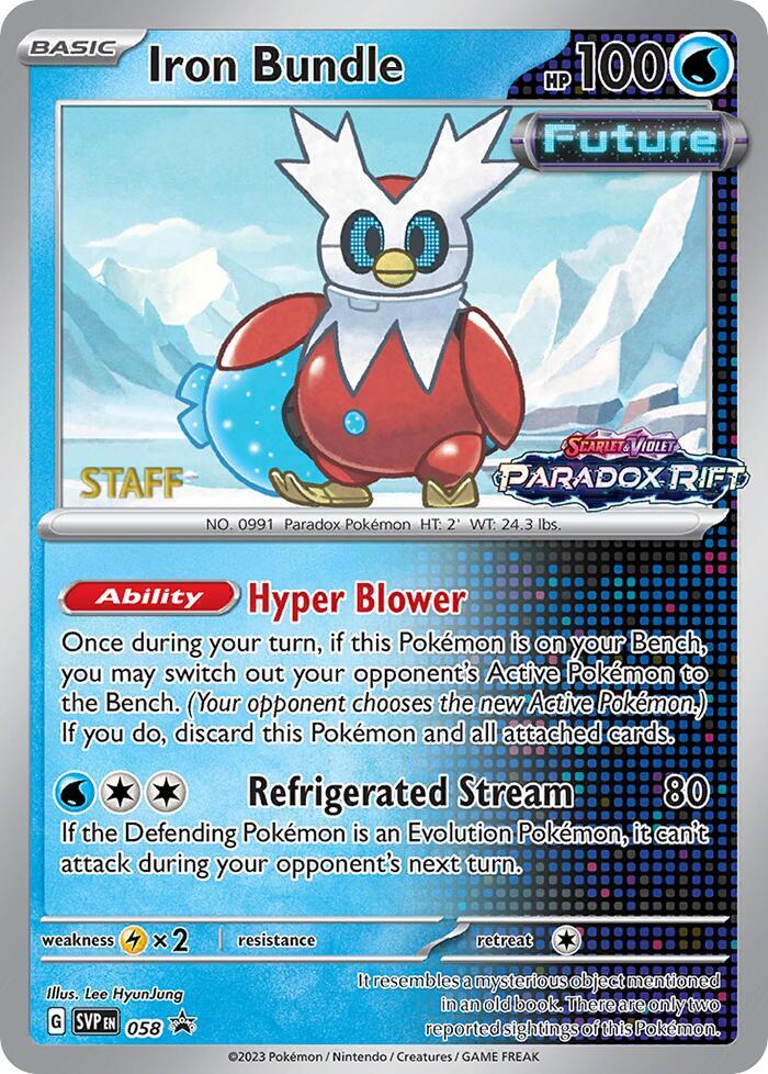 Iron Bundle (Prerelease) [Staff] 058 card from SV: Scarlet & Violet Promo Cards