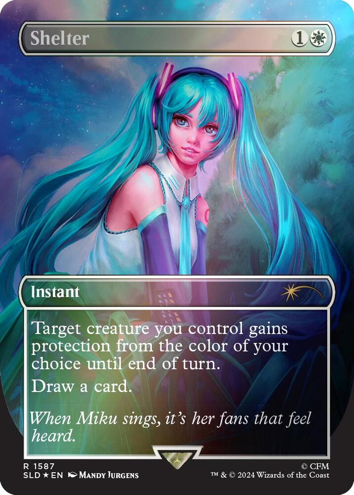 Shelter (Rainbow Foil) 1587 card from Secret Lair Drop Series