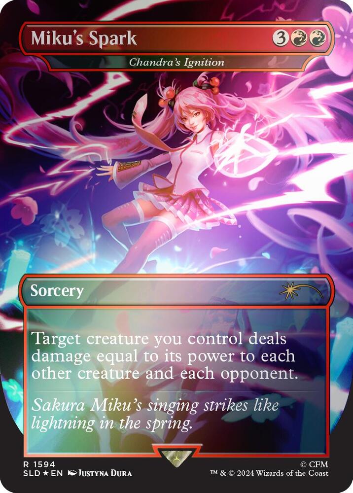 Miku's Spark - Chandra's Ignition (Rainbow Foil) 1594 card from Secret Lair Drop Series