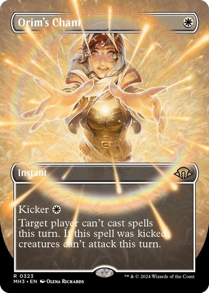 Orim's Chant (Borderless) 323 card from Modern Horizons 3