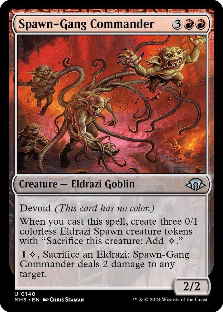 Spawn-Gang Commander 140 card from Modern Horizons 3