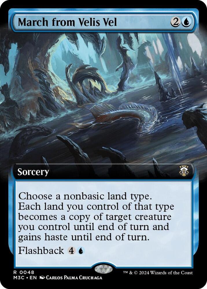 March from Velis Vel (Extended Art) 48 card from Commander: Modern Horizons 3