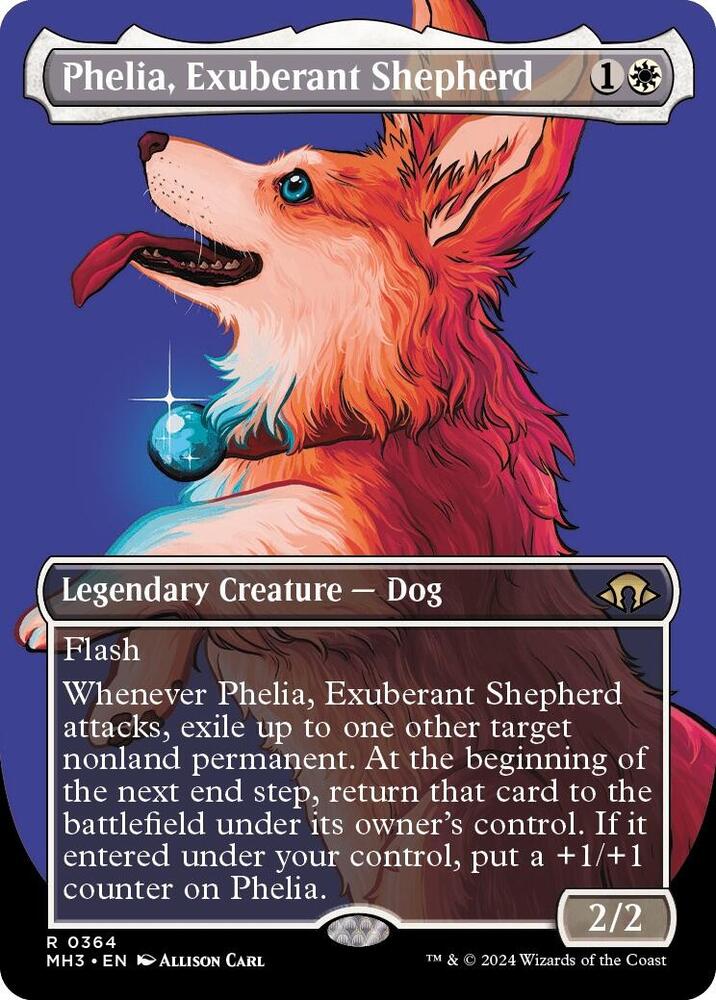Phelia, Exuberant Shepherd (Borderless) 364 card from Modern Horizons 3
