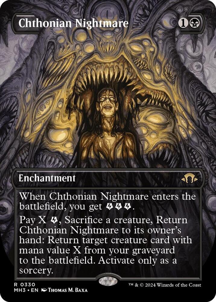 Chthonian Nightmare (Borderless) 330 card from Modern Horizons 3