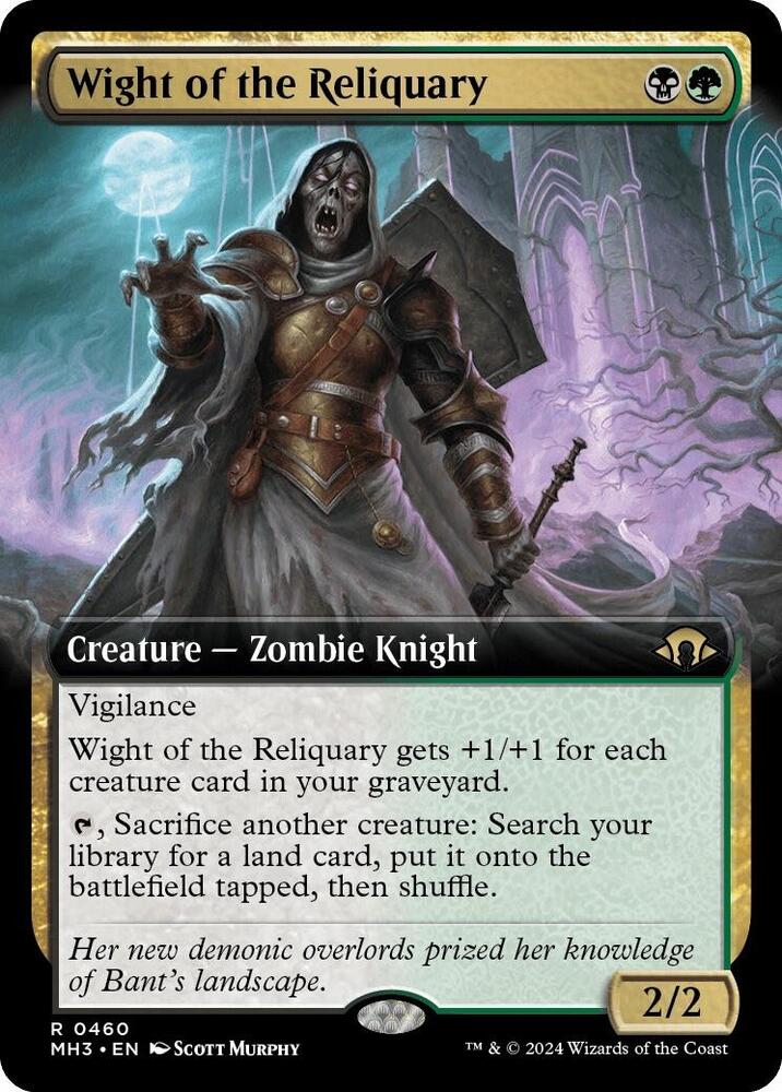 Wight of the Reliquary (Extended Art) 460 card from Modern Horizons 3