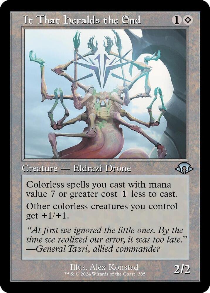 It That Heralds the End (Retro Frame) 385 card from Modern Horizons 3